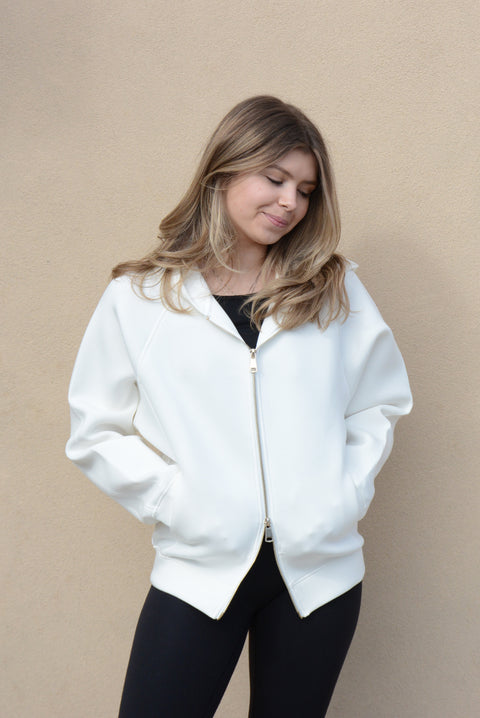 women's hooded zip sweatshirt