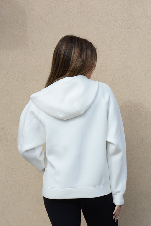 women's hooded zip sweatshirt