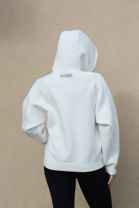women's hooded zip sweatshirt