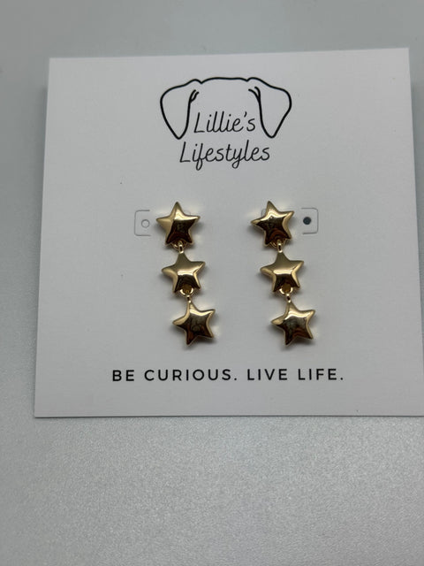 Star Drop Earrings