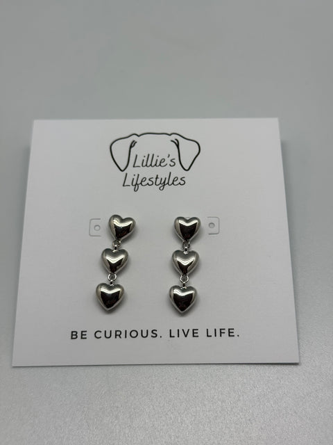 Heart drop Earrings