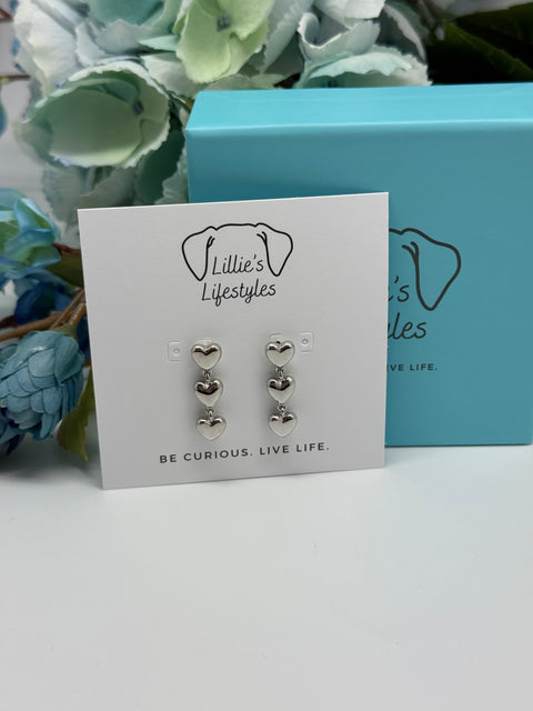 Heart drop Earrings