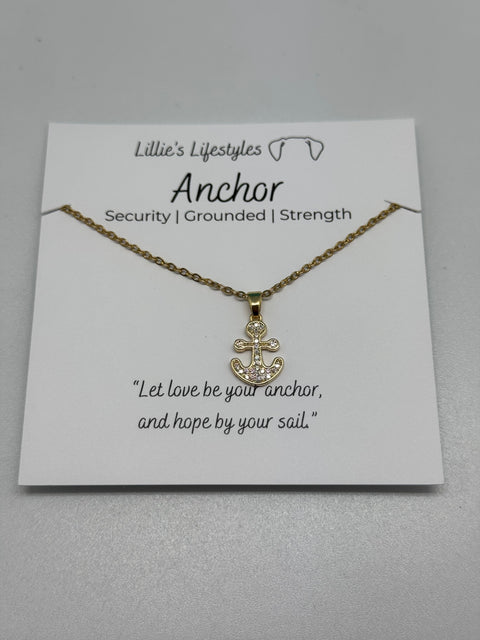 Stainless Steel Anchor Necklace