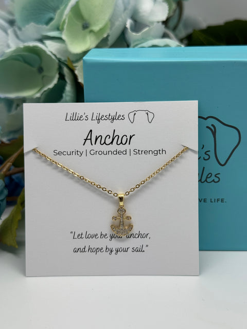 Stainless Steel Anchor Necklace